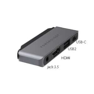 هاب تایپ سی به HDMI و USB 3 برند پاورولوژی مدل P4CHBGY
