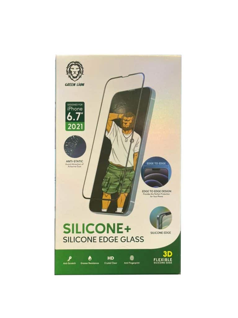 گلس محافظ صفحه موبایل مدل اپل آیفون 13Pro Max شفاف برند Green Lion
