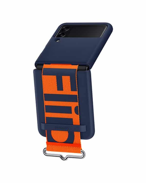 کاور موبایل سامسونگ Silicone Cover With Strap Samsung Galaxy Z Flip 3 5G